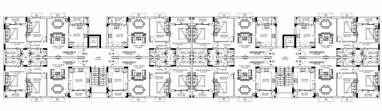  lions gate Leo Cluster Plan From 1st To 4th Floor