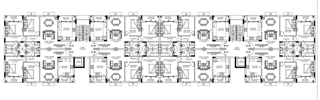  lions gate Simba Cluster Plan From 1st To 4th Floor