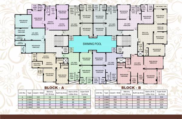  courtyard Block A Cluster Plan