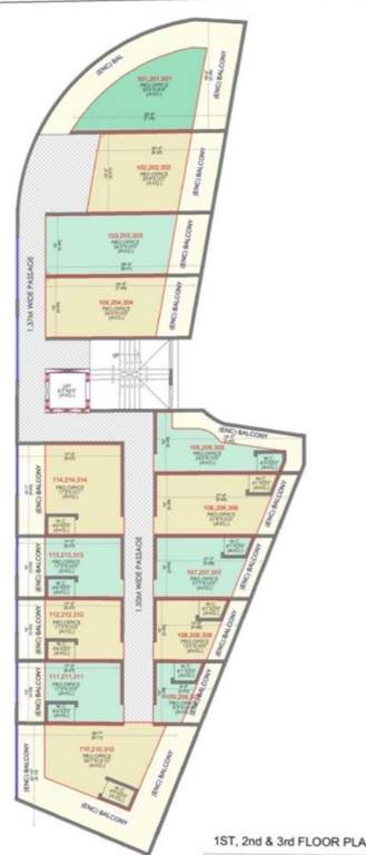  the evoq The Evoq Cluster Plan from 1st to 3rd Floor
