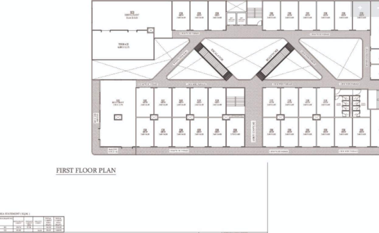  ultima business center Ultima Business Center Cluster Plan for 1st Floor