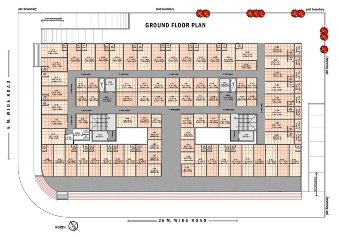  intelligentia business park Intelligentia Business Park Vashi Ground Floor Cluster Plan