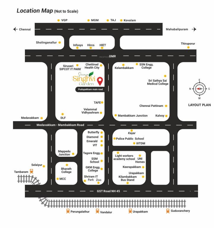  serasa singhvi garden phase vi Location Plan