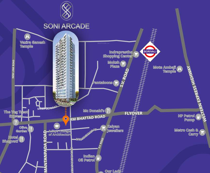  soni arcade building no 2 Location Plan