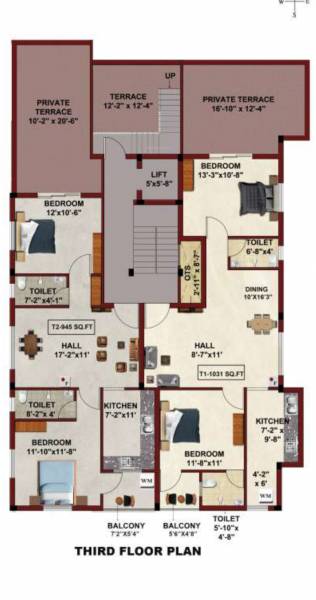 crezenta Crezenta Cluster Plan for 3rd Floor