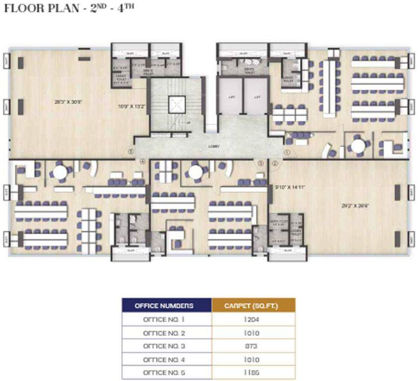  business 78 Damji Shamji Business 78 Cluster Plan From 2nd To 4th Floor