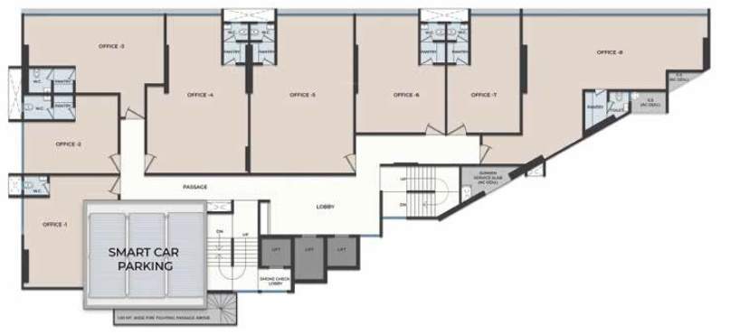  solitaire Solitaire B Wing Cluster Plan From 10th To 14th, 16th To 20th Floor