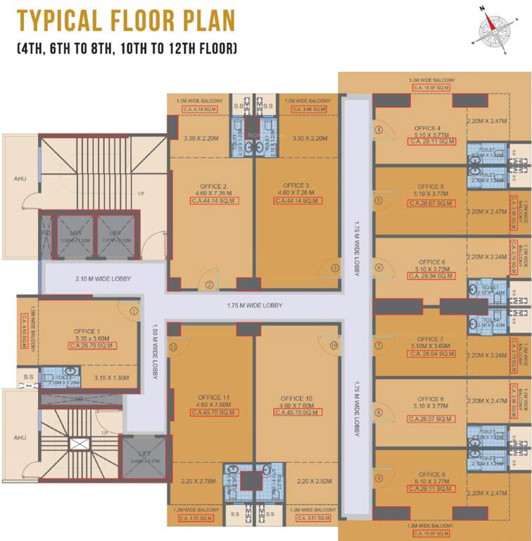 emporio Fortune Emporio Cluster Plan For 4th, 6th, 8th, 10th And 12th Floor