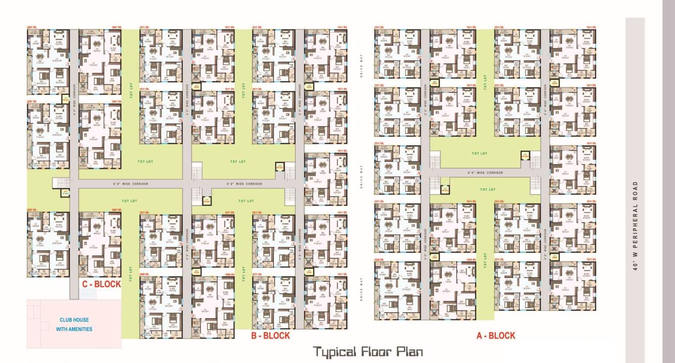  harikousthubham homes Block A Cluster Plan