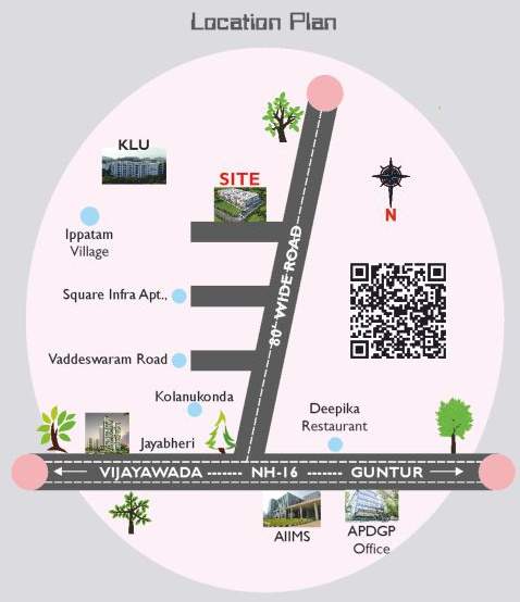 harikousthubham homes Location Plan