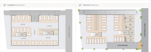  omkar-residency Block A  And Block B Basement Cluster Plan for ground Floor