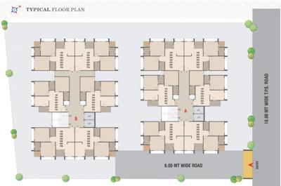  omkar-residency Block A And Block B Cluster Plan from 1st to 7th Floor