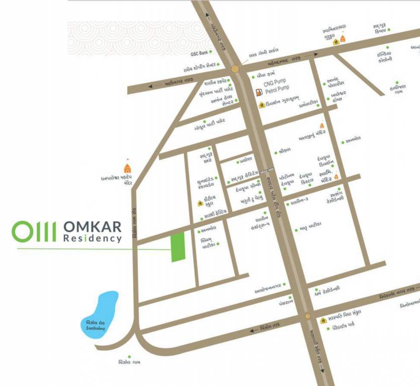  omkar residency Location Plan