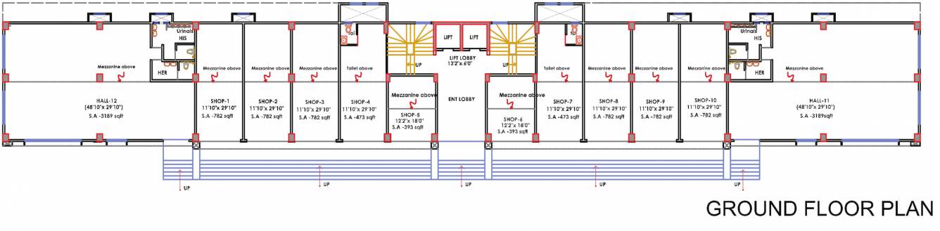  msr square MSR Square Cluster Plan For Ground Floor