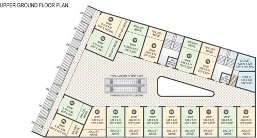  agarwal-business-hub Agarwal Business Hub Cluster Plan for Upper Ground Floor