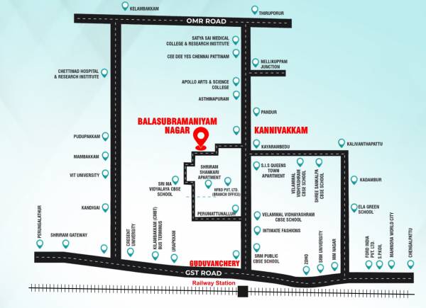  balasubramaniyam-nagar-phase-3 Location Plan