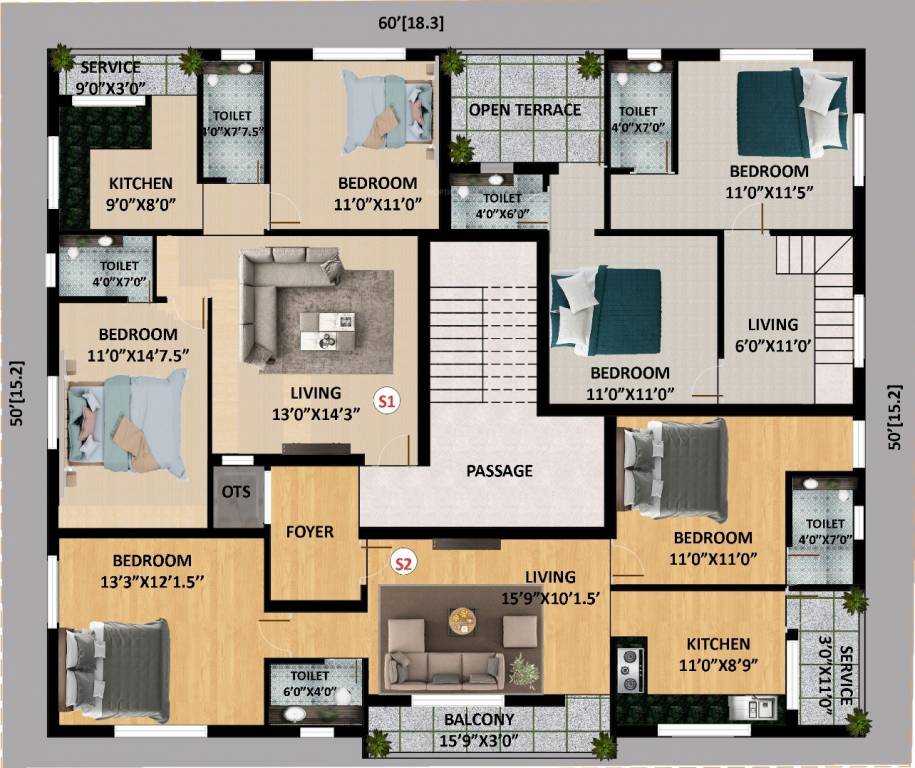  pavilion Pavilion Cluster Plan For 2nd Floor