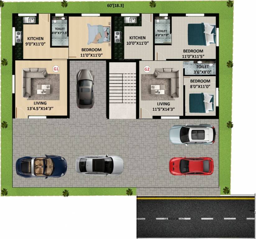  pavilion Pavilion Cluster Plan For Ground Floor