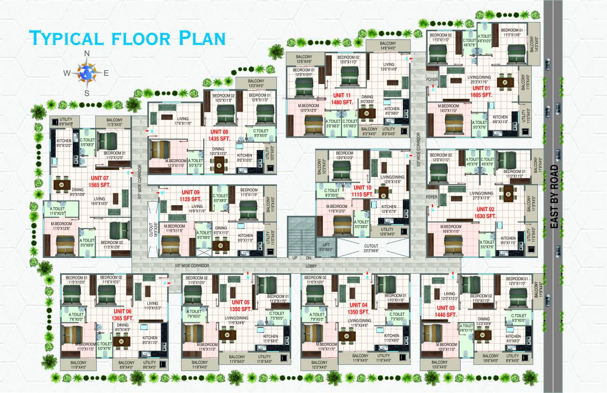  e city Sreenidhi E City Typical Cluster Plan