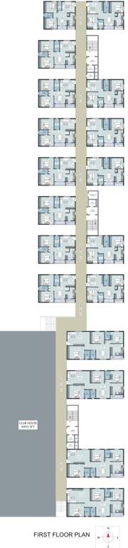  spark residential flats Subishi S Spark Residential Flats Cluster Plan For 1st Floor