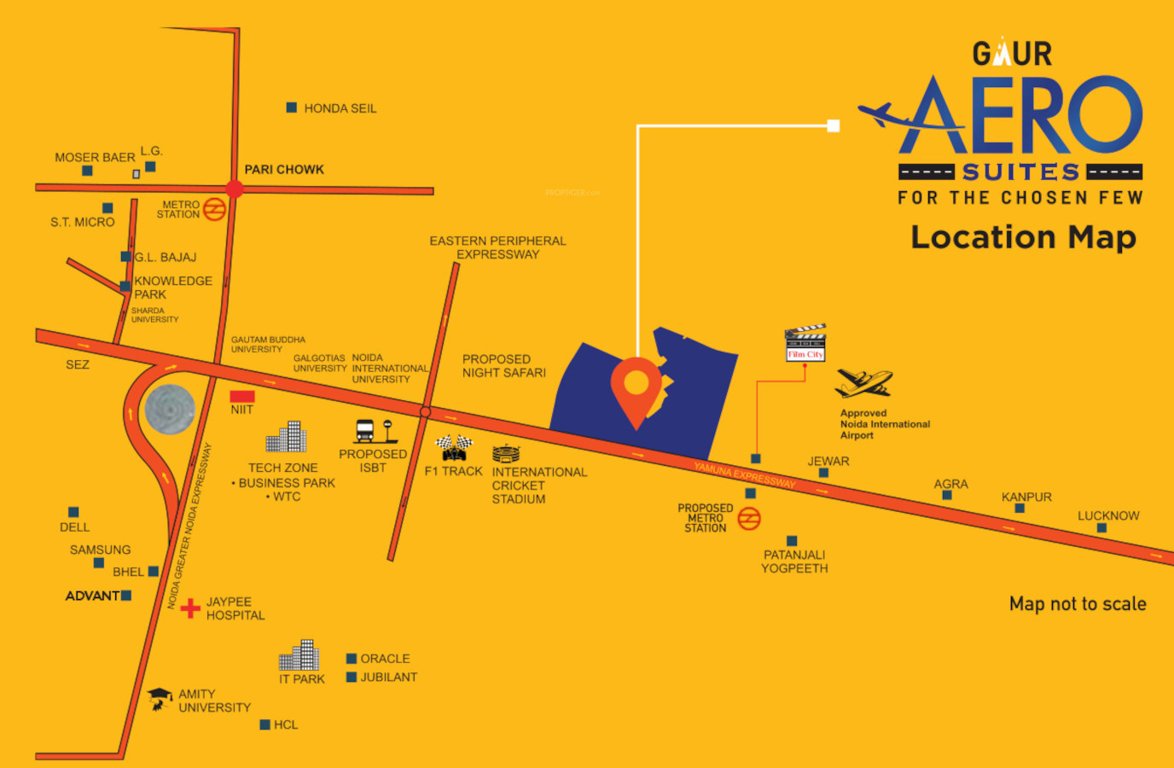 aero suites Location Plan