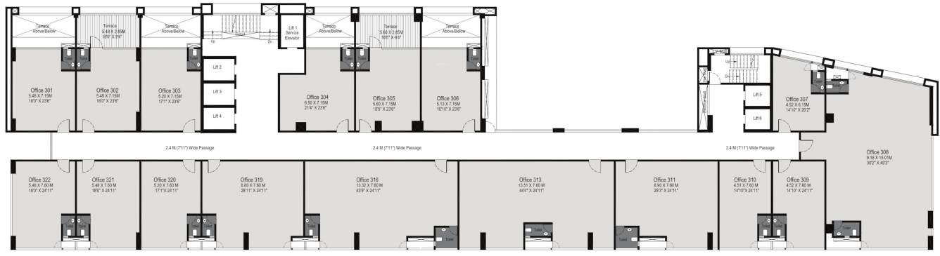 imperial Tejas Imperial Phase 1, 2 Cluster Plan For 3rd Floor
