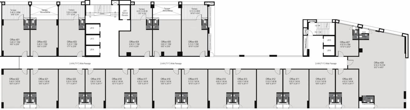  imperial Tejas Imperial Phase 1, 2 Cluster Plan For 4th Floor