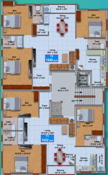  pearl Pearl Cluster Plan For 3rd Floor