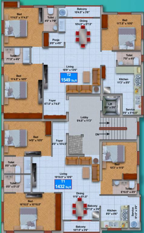  pearl Pearl Cluster Plan For 3rd Floor