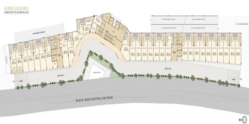 auris-galleria Auris Galleria Ground Floor Cluster Plan