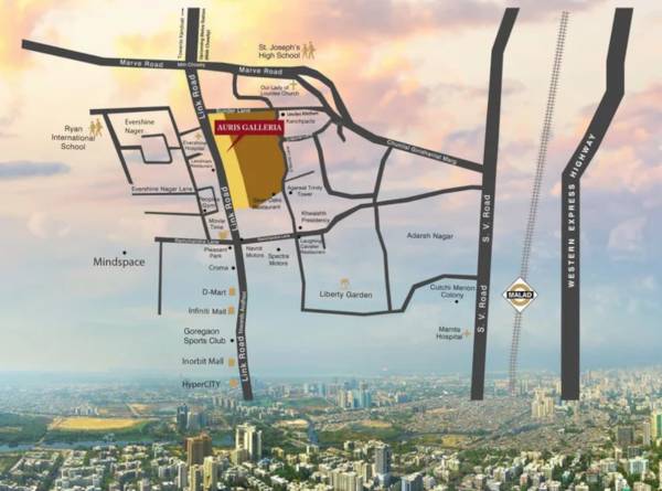  auris-galleria Location Plan