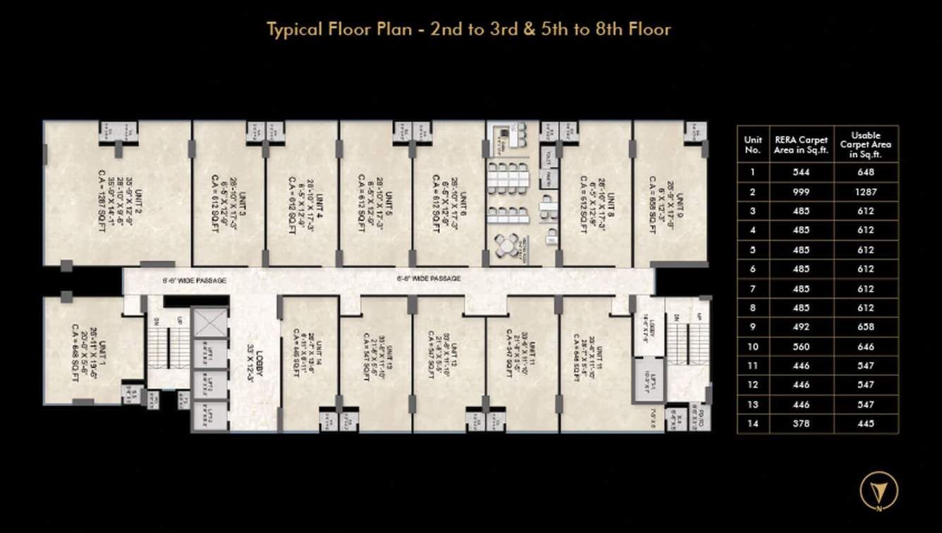  kin 9 Kin 9 Cluster Plan from 2nd to 8th Floor
