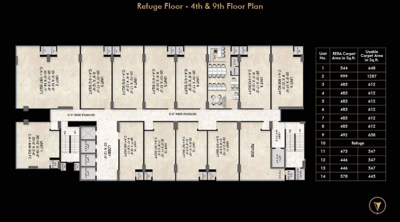  kin 9 Kin 9 Cluster Plan from 4th to 9th Floor
