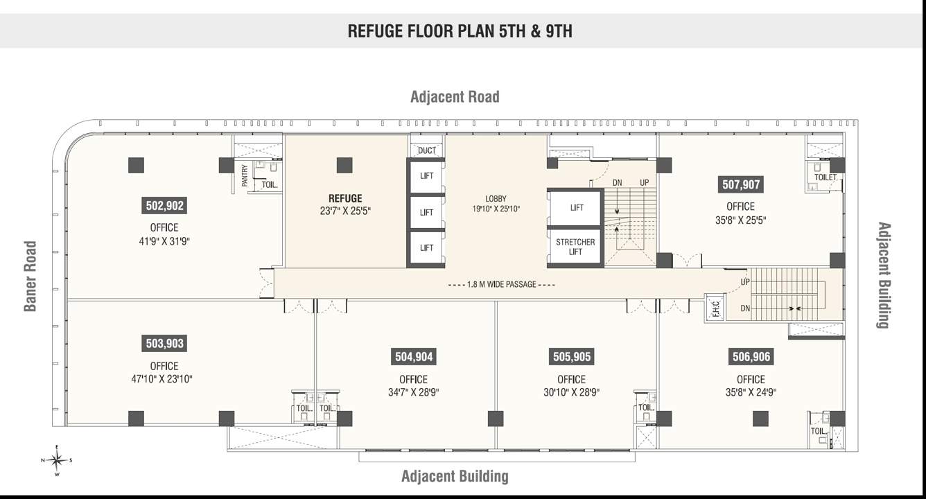  business zone Yashada Business Zone Cluster Plan from 5th And 9th Floor