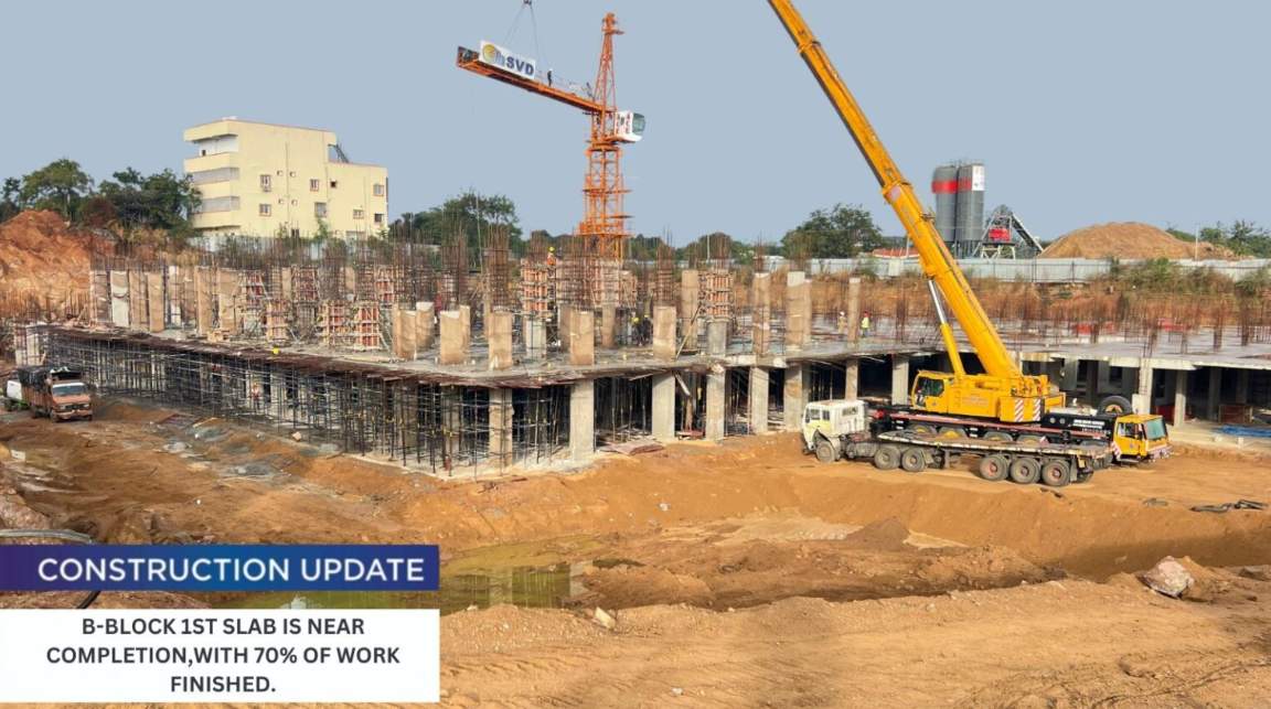  bhanodhaya crystal luxury apartments Block Opal Construction Status Jan 25