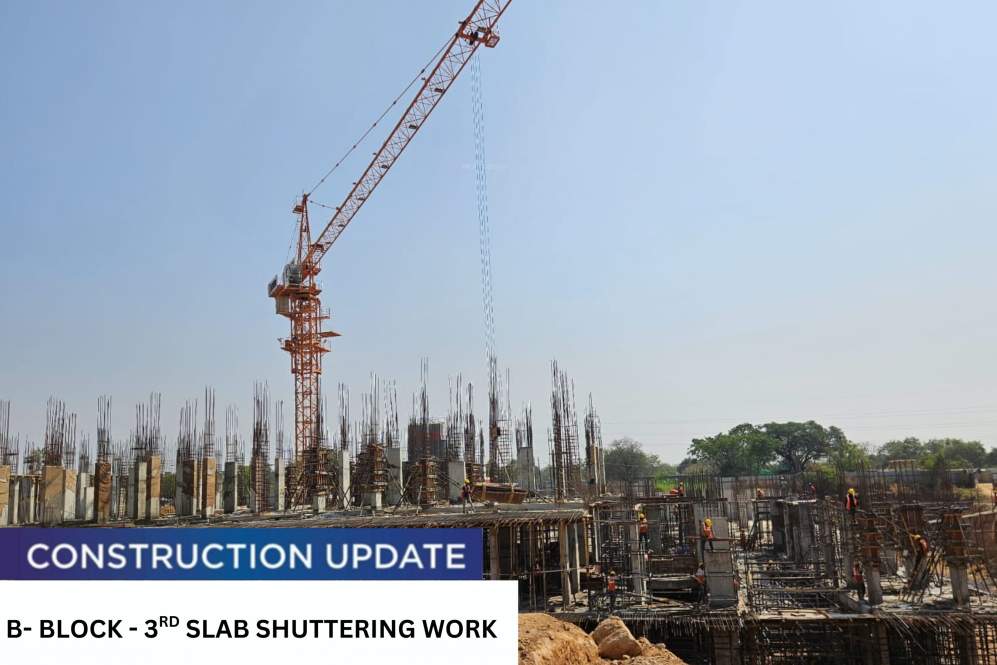  bhanodhaya crystal luxury apartments Block Opal Construction Status March 25