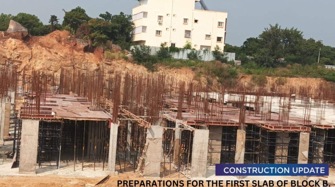  bhanodhaya crystal luxury apartments Block Ruby Construction Status Dec 24