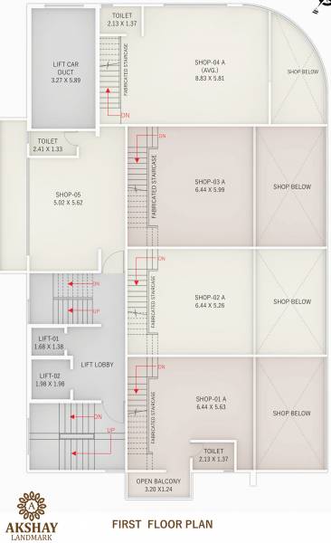  landmark Akshay Landmark Cluster Plan For 1st Floor