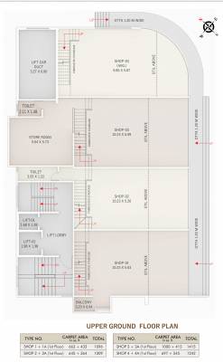  landmark Akshay Landmark Cluster Plan For Upper Ground Floor
