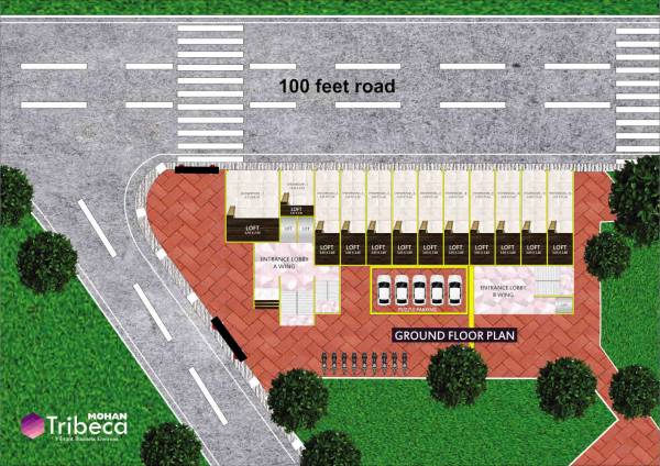  tribeca Wing A And B Cluster Plan for ground Floor