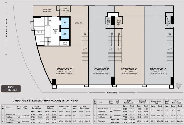  one Swojas One Cluster Plan For 1st Floor