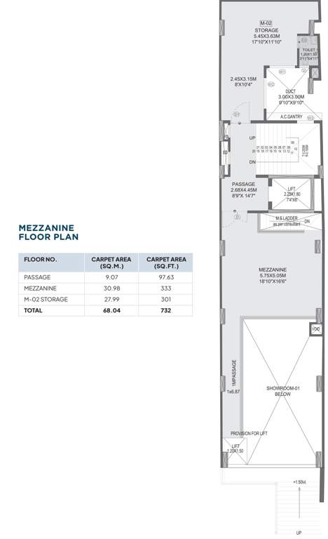  bizbay Bizbay Cluster Mezzanine Plan