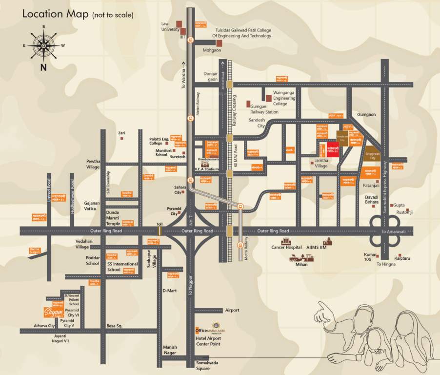  nagar 33 sector 1 Location Plan