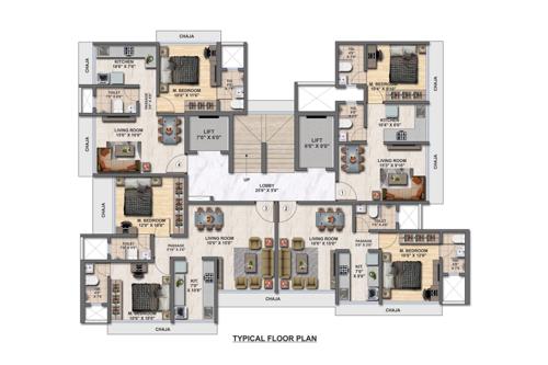  tathastu Tathastu Cluster Plan from 1st to 9th Floor