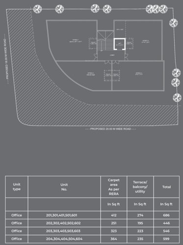  the-business-centre The Business Centre Typical Cluster Plan