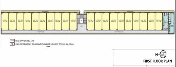  galleria C1 Cluster Plan for 1st Floor