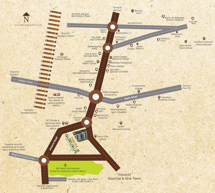  dream gurukul Location Plan