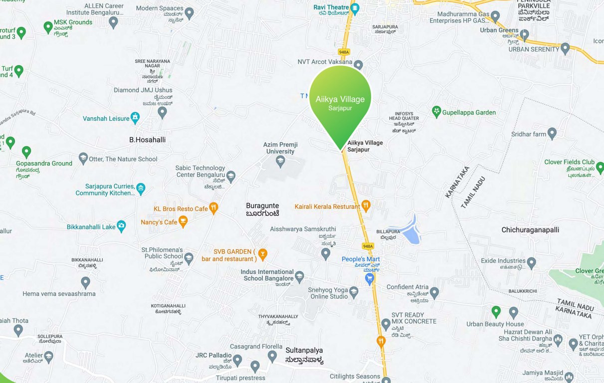  village sarjapur Location Plan