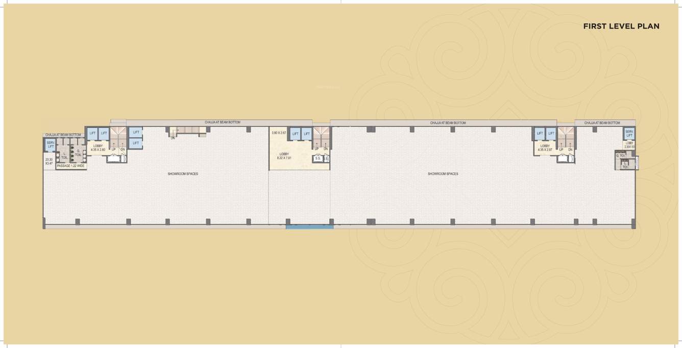  grande Triveni Majesta H Wing Cluster Plan for 1st Floor