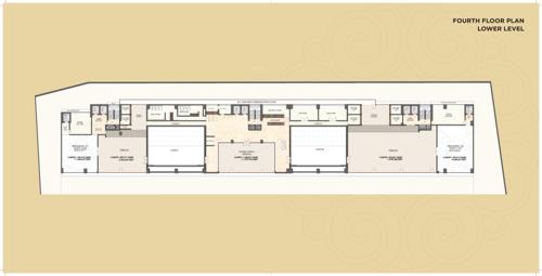  grande Triveni Majesta H Wing Cluster Plan for Lower 4th Floor
